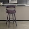 Armen Living Titana 30" Barstool in Auburn Bay finish with Brown Pu upholstery 721535746859 - alternate 6